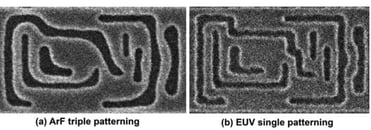 ArF versus EUV patterning